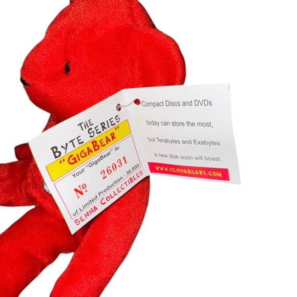 “Gigabear” The Byte Series Senna Collections Red Bear Limited Production RARE - Picture 8 of 8